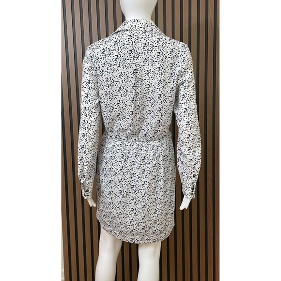 BCBGeneration Women's XS White Dress Polyester Shirt Mini Smocked Casual Outdoor - Picture 2 of 10